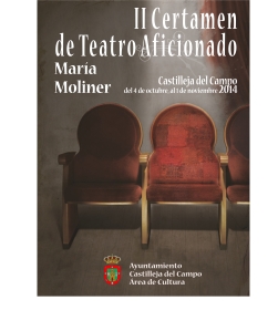Cartel Teatro Aficionado Maria Moliner 2014